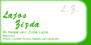 lajos zizda business card